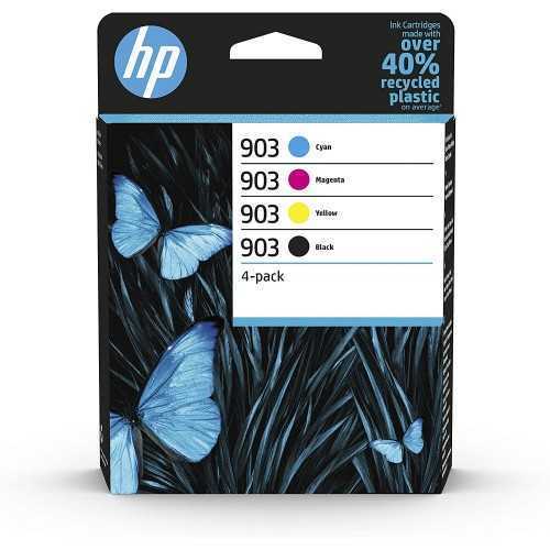 HP 903 pack de 4 noir, couleur Cartouches d'encre d'origine