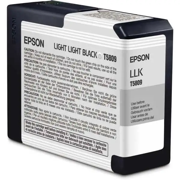 EPSON T5809 Noir clair Cartouche d'encre d'origine