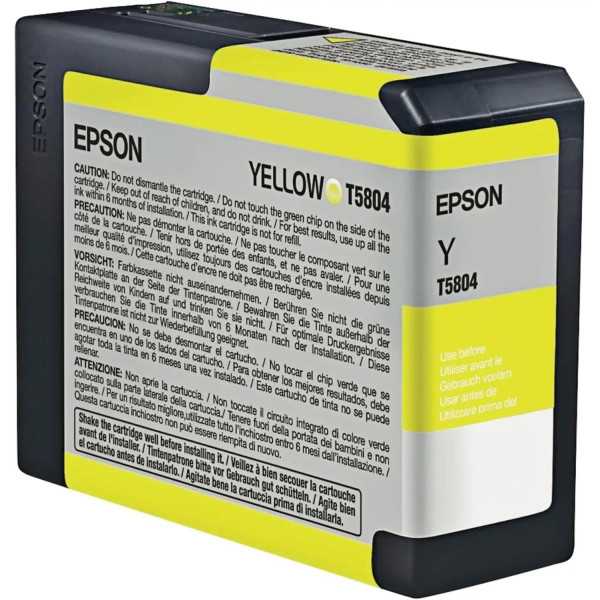 EPSON T5804 Jaune Cartouche d'encre d'origine