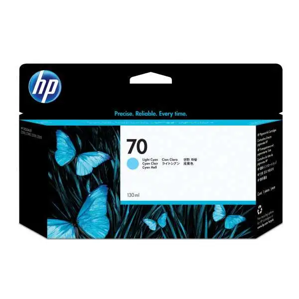 HP 70 Cyan clair Cartouche d'encre d'origine - C9390A