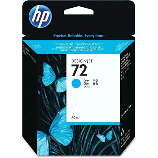 HP 72 Cyan Cartouche d'encre d'origine - C9398A