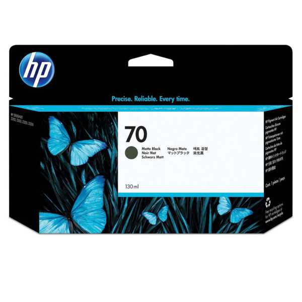 HP 70 Noir mat Cartouche d'encre d'origine - C9448A