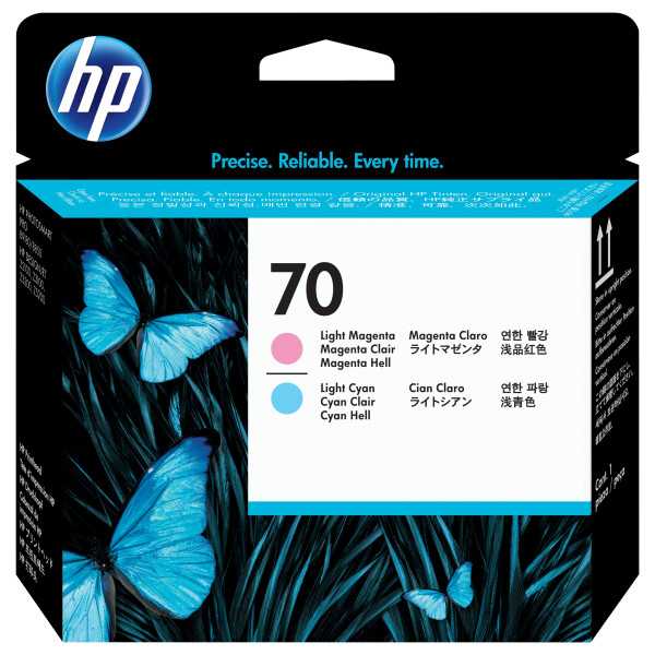 HP 70 Magenta clair cyan clair Tête d'impression d'origine - C9405A