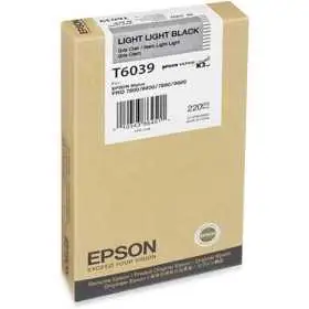 Epson T6039 Noir clair Cartouche d'encre d'origine