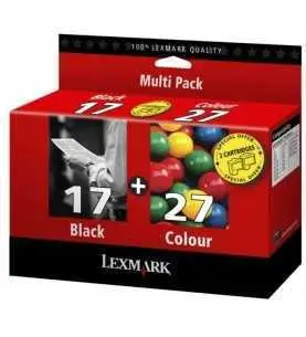 Lexmark 17/27 Noir couleur Pack de 2 Cartouches d'encre d'origine