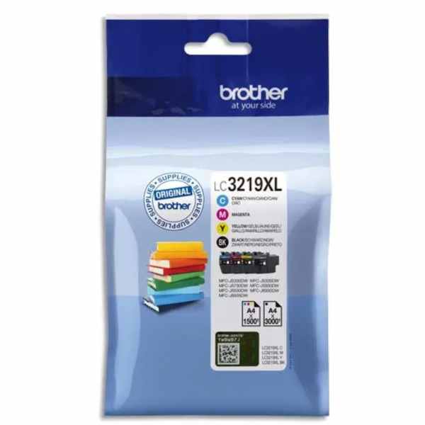 Brother LC3219XL Noir couleur Pack de 4 Cartouches d'encre d'origine