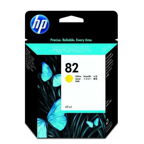 HP 82 Jaune Cartouche d'encre d'origine - C4913A