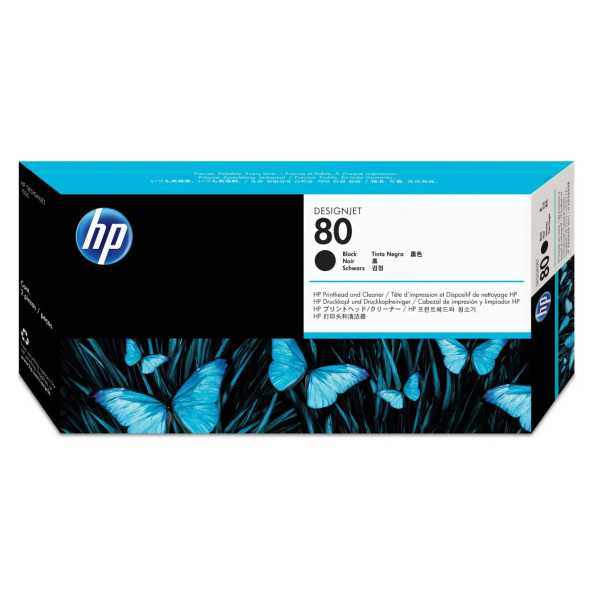 HP 80 Noir Tête d'impression d'origine - C4820A