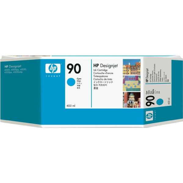 HP 90 Cyan Cartouche d'encre d'origine - C5061A