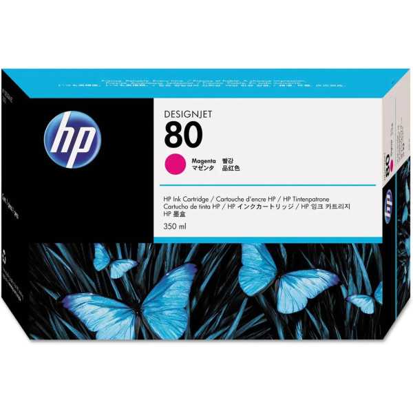 HP 80 Magenta Cartouche d'encre d'origine 350 ml - C4847A