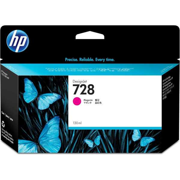 HP 728 Magenta Cartouche d'encre d'origine - F9J66A