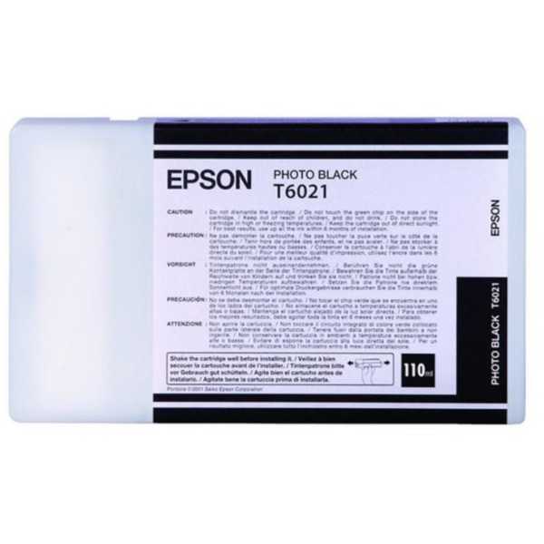 Epson T6021 Photo noir Cartouche d'encre d'origine