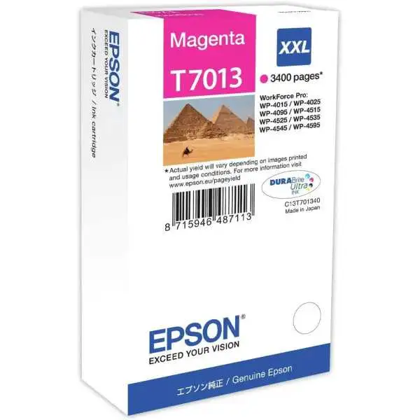 Epson T7013 XXL Magenta Pyramide Cartouche d'encre d'origine