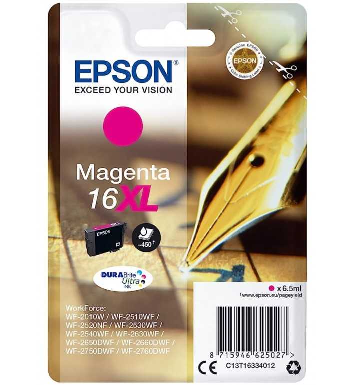 Epson 16XL Magenta Stylo Plume Cartouche d'encre d'origine