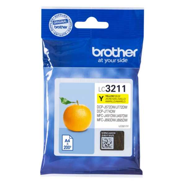 Brother LC3211Y Jaune Cartouche d'encre d'origine