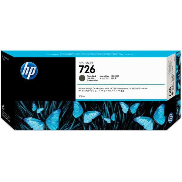 HP 726 Noir mat Cartouche d'encre d'origine - CH575A