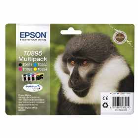 Epson T0895 Noir couleur Pack de 4 Cartouches d'encre d'origine