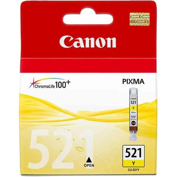 Canon CLI-521Y Jaune Cartouche authentique au meilleur prix