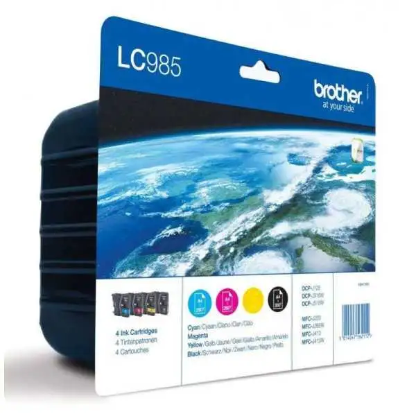 Brother LC985 Noir couleur Pack de cartouches authentiques au meilleur prix