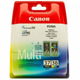 Canon PG-37/CL-38 Noir Couleur Pack de 2 Cartouches authentiques au meilleur prix