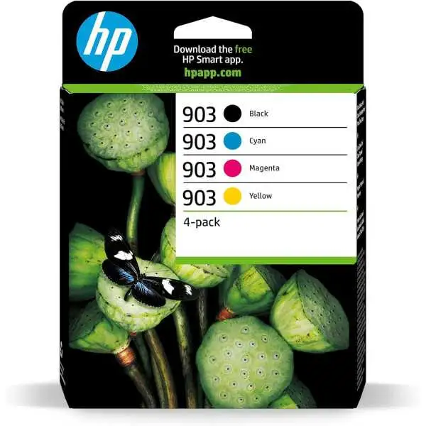 HP 903 Noir couleur Pack de 4 Cartouches authentiques au meilleur prix