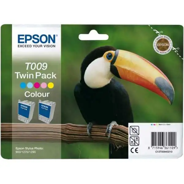 Epson T009 Couleur Toucan Pack de 2 Cartouches authentiques au meilleur prix