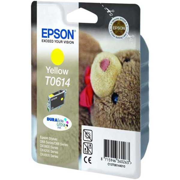 Epson T0614 Jaune Ourson Cartouche authentique au meilleur prix