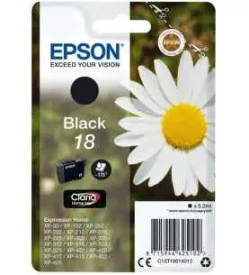 Epson 18 Noir Pâquerette Cartouche d'encre d'origine