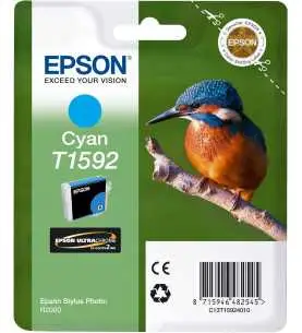 Epson T1592 Cyan Martin pêcheur Cartouche d'encre d'origine