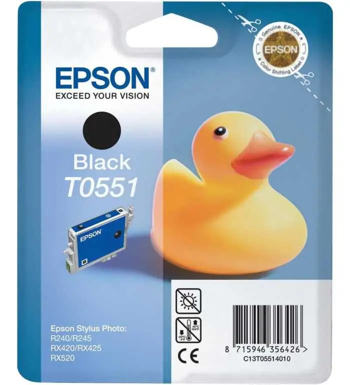 Epson T0551 Noir Canard Cartouche d'encre d'origine