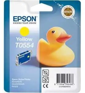 Epson T0554 Canard Jaune Cartouche d'encre d'origine