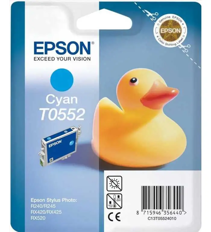 Epson T0552 Cyan Canard Cartouche d'encre d'origine