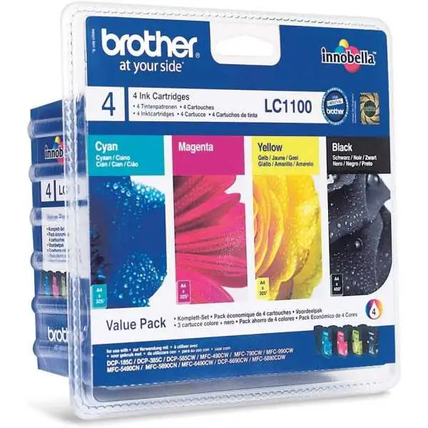 Brother LC1100 Noir couleur Pack de cartouches authentiques au meilleur prix