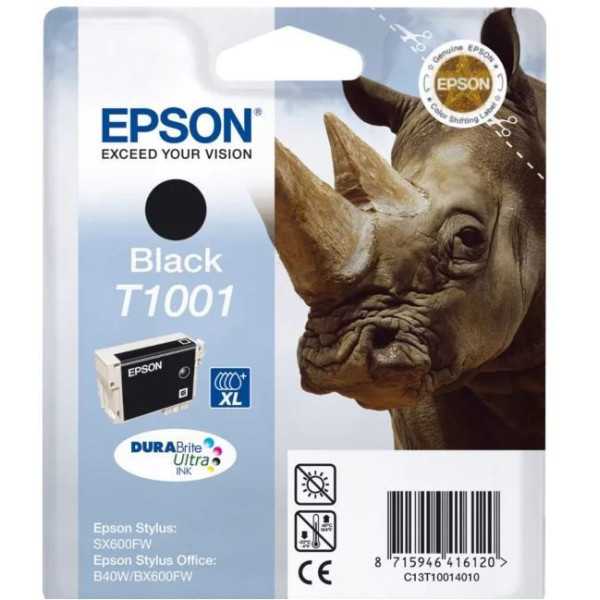 Epson T1001 Noir Rhinocéros Cartouche authentique au meilleur prix