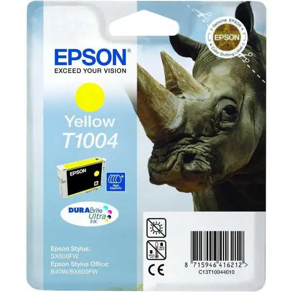 Epson T1004 Jaune Rhinocéros Cartouche authentique au meilleur prix