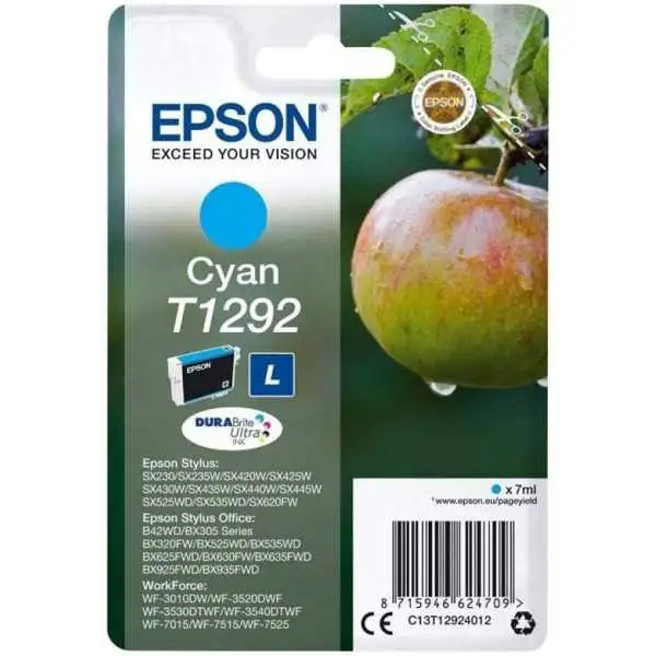 Epson T1292 Cyan Pomme Cartouche authentique au meilleur prix
