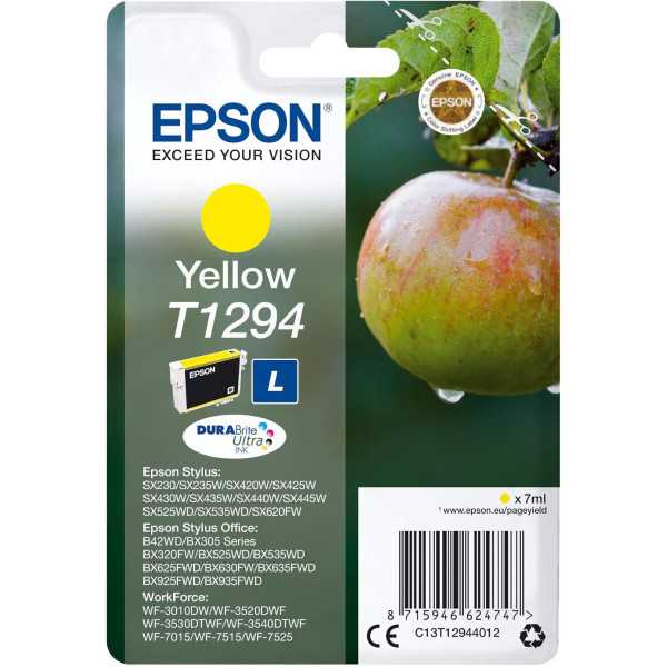 Epson T1294 Jaune Pomme Cartouche authentique au meilleur prix