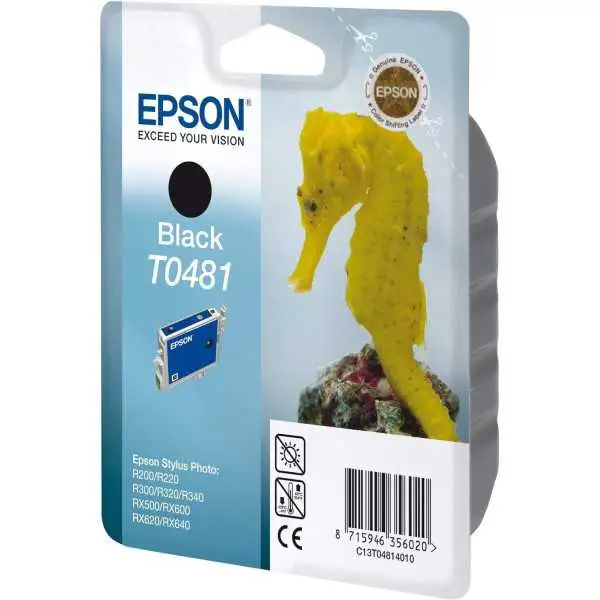 Epson T0481 Noir Hippocampe Cartouche authentique au meilleur prix