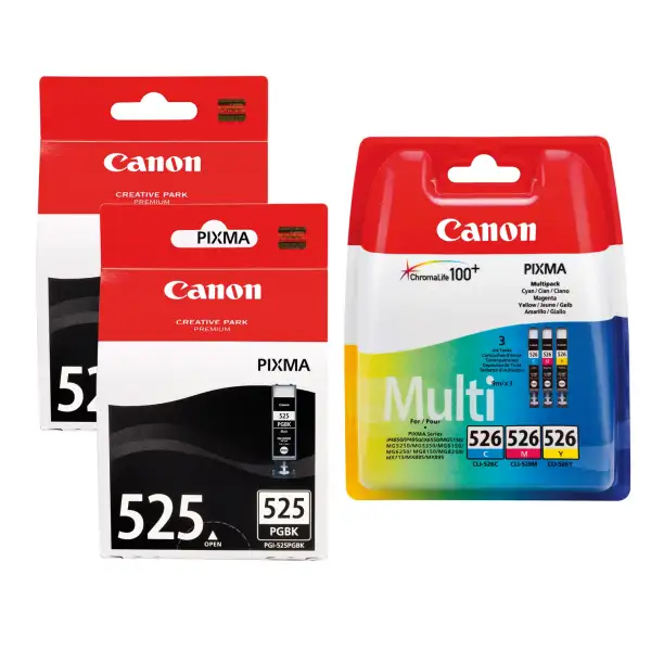 Canon PGI-525/CLI-526 Noir couleur Pack de cartouches authentiques au meilleur prix