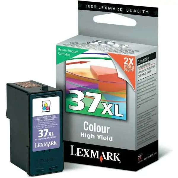 Lexmark 37XL Couleur Cartouche authentique au meilleur prix