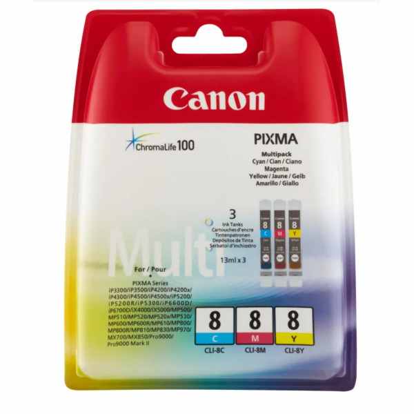 Canon CLI-8 Couleur Pack de cartouches authentiques au meilleur prix