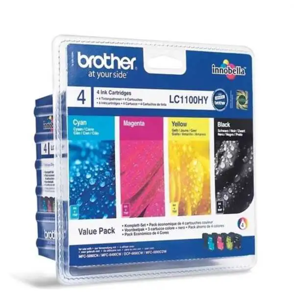 Brother LC1100HY Noir couleur Pack de cartouches authentiques au meilleur prix