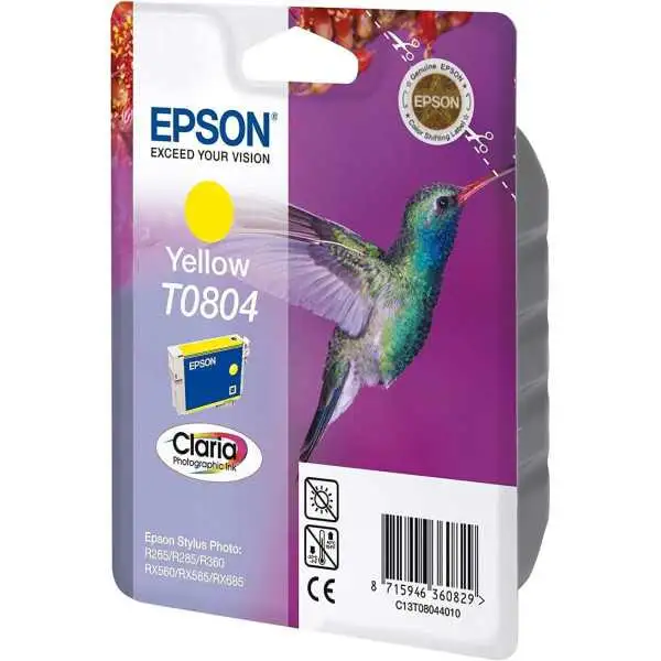 Epson T0804 Jaune Colibri Cartouche authentique au meilleur prix