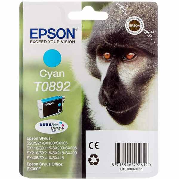 Epson T0892 Cyan Singe Cartouche authentique au meilleur prix