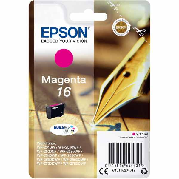 Epson 16 Magenta Stylo plume Cartouche authentique au meilleur prix