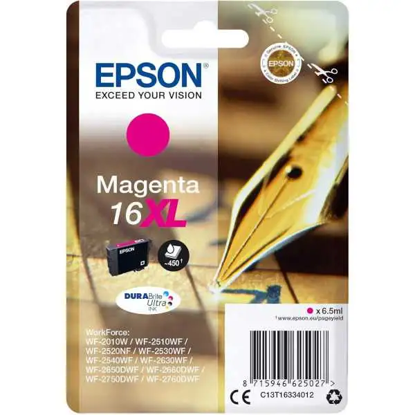 Epson 16XL Magenta Stylo plume Cartouche authentique au meilleur prix