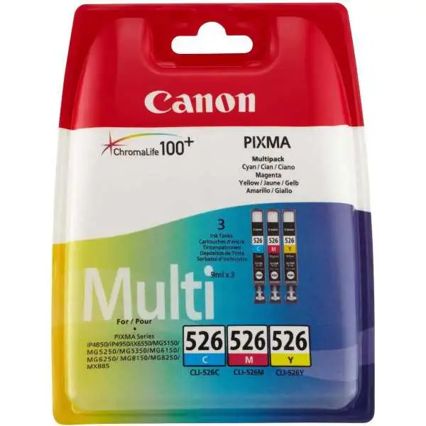 Canon CLI-526 Couleur Pack de cartouches authentiques au meilleur prix