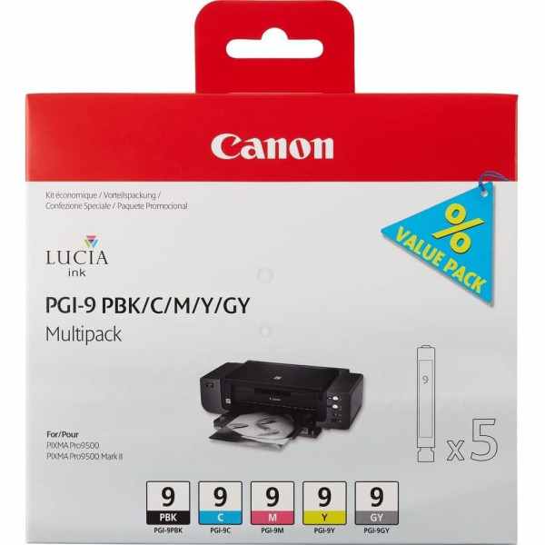Canon PGI-9 Noir couleur Pack de cartouches authentiques au meilleur prix