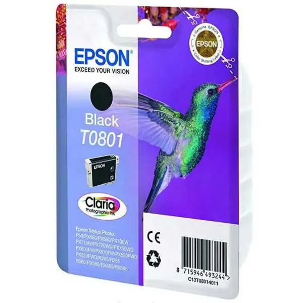 Epson T0801 Noir Colibri Cartouche authentique au meilleur prix