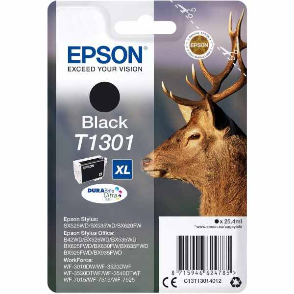 Epson T1301 Noir Cerf Cartouche authentique au meilleur prix
